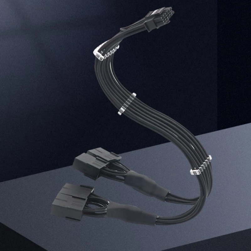 

CPU Power Splitter Cable, 16-Pin(12p+4p) to 4pcs 8-Pin Power Supply Splitter Adapter Cord 16AWG Extension Wire Dropshipping