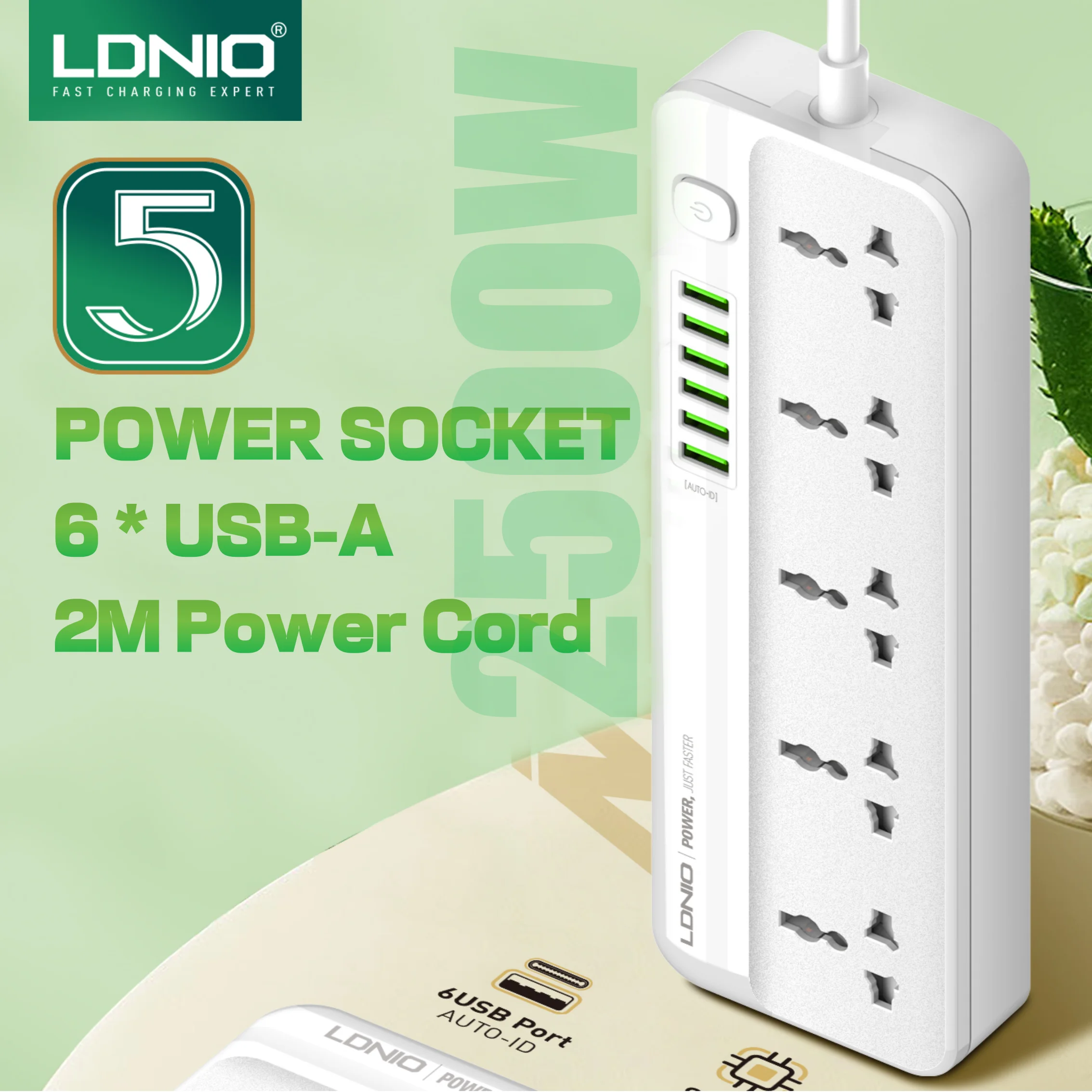 Удлинитель с вилкой ЕС Великобритании США удлинительный кабель длиной 2 м 5