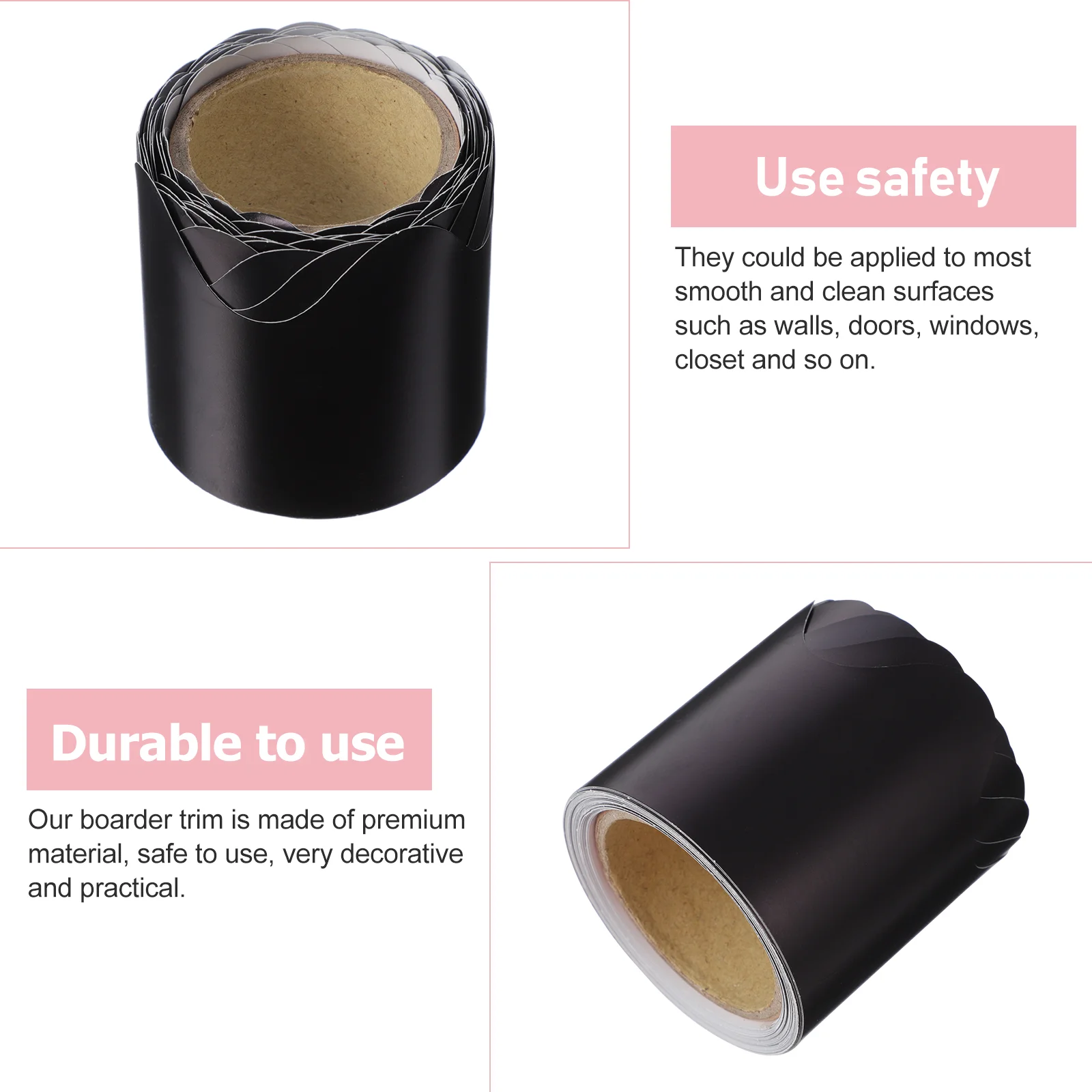 5 м украшения бордюр декоративная бумага офисные черные обои белая пробковая