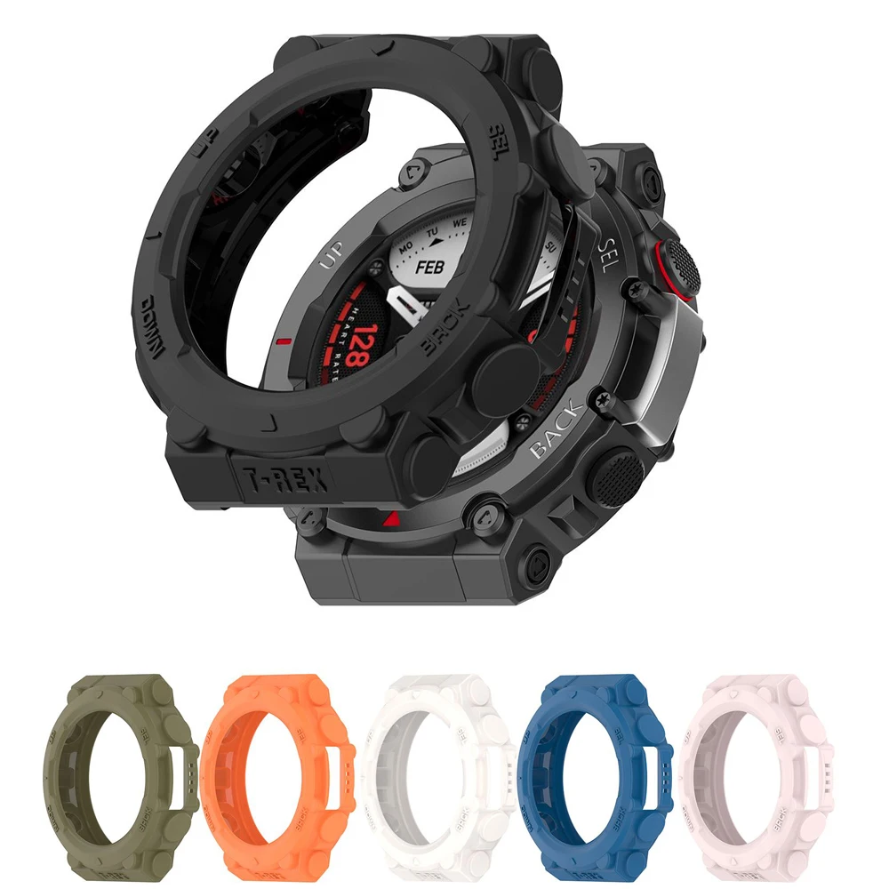 

Защитный чехол из ТПУ для смарт-часов Amazfit T-Rex 2, защитная рамка для Huami Amazfit T-Rex 2 Edge, бампер