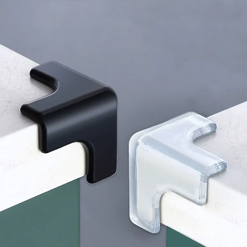 

Hot Sale Baby Safe Silicone Corner Protector Child Safety Edge Anticollision Protection Cover Pad From Table Desk Angle