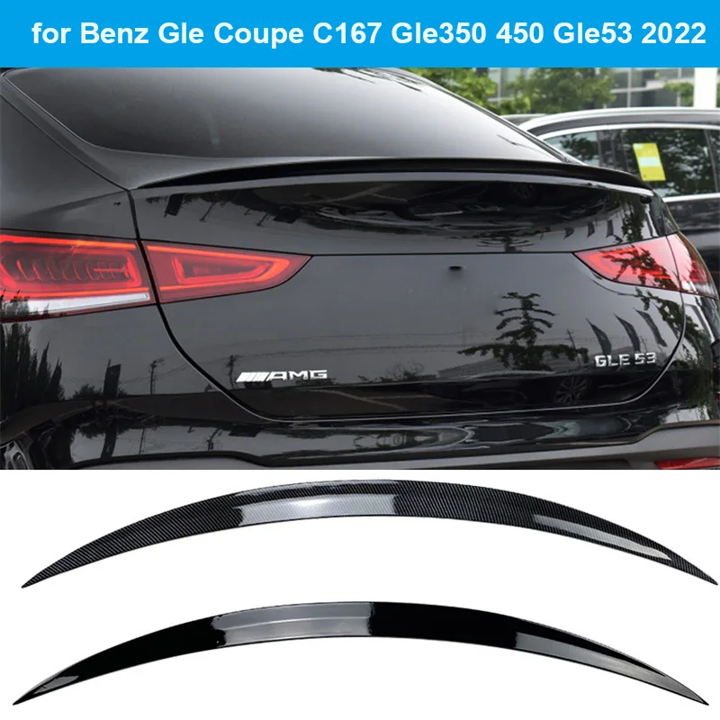 

Glossy black Car Rear Trunk Spoiler Wing Lip For Mercedes Benz Gle Coupe C167 Gle350 450 Gle53 Amg 2022 Tail Spoiler Wings