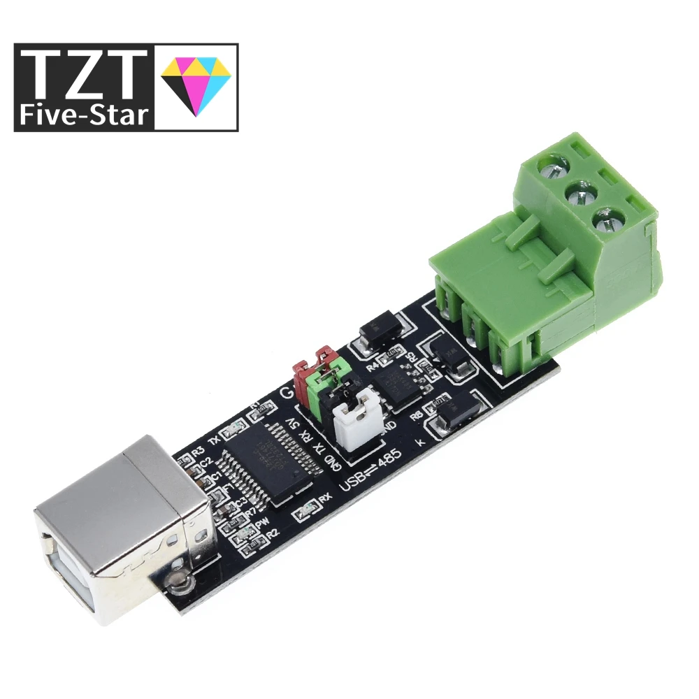 TZT USB 2.0 в TTL RS485 Адаптер последовательного преобразователя Модуль FTDI FT232RL SN75176