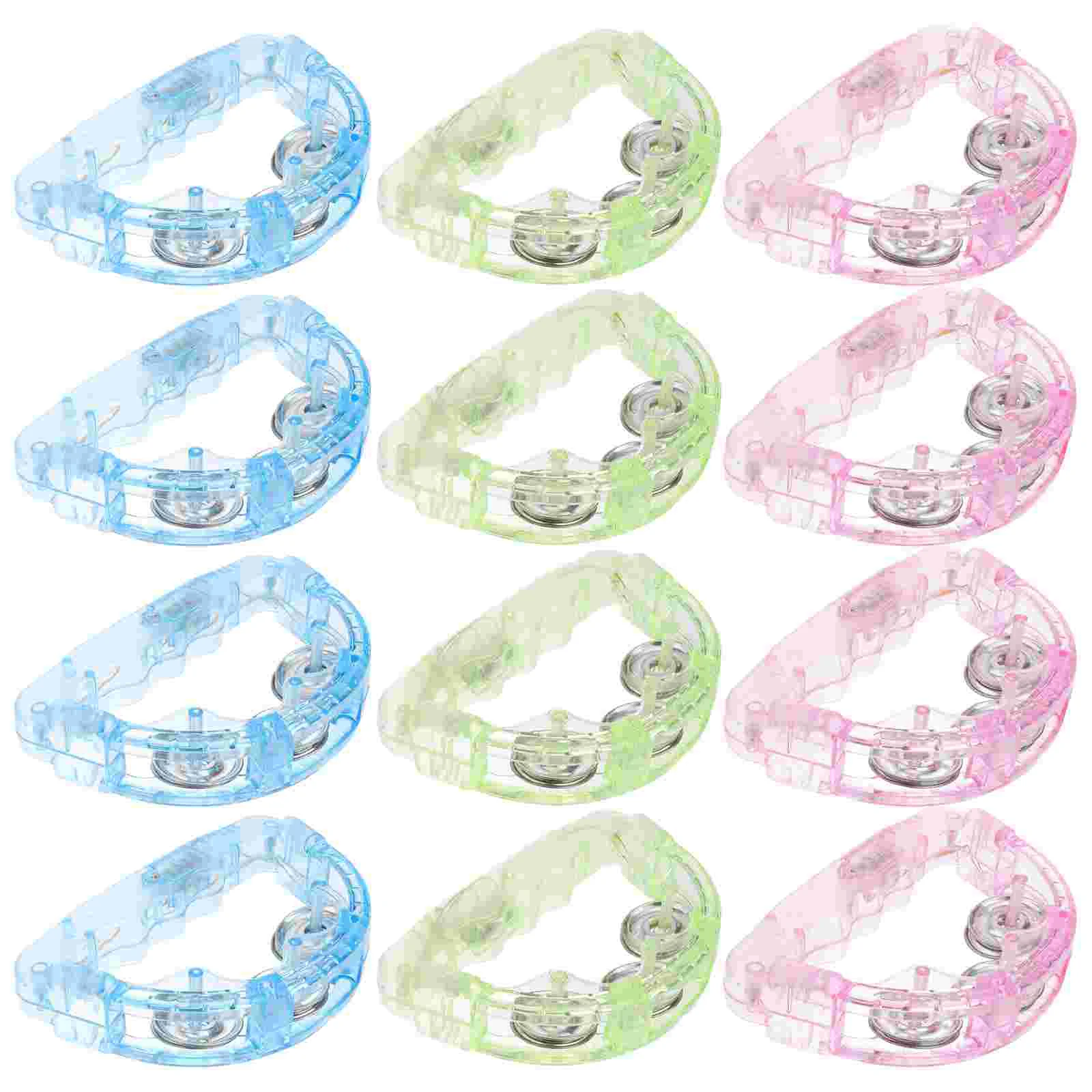 

Tambourine Hand Bells Bell Jingleparty Wrist Handheld Toy Christmas Shaker Flashing Toys Musical Rhythm Shaking Kids Handbell