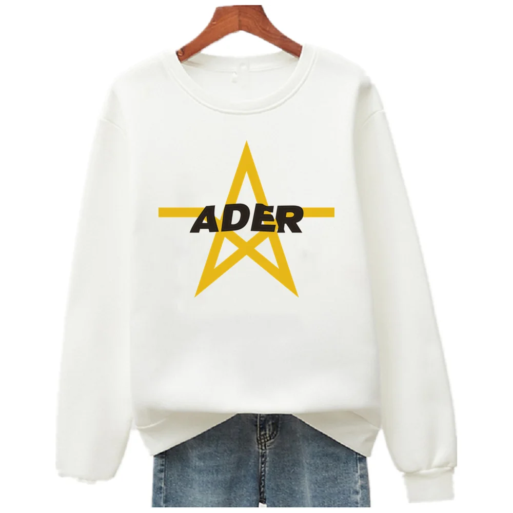 ADER Autumn fashion all-match sportswear trend pure cotton long-sleeved loose casual round neck sweater