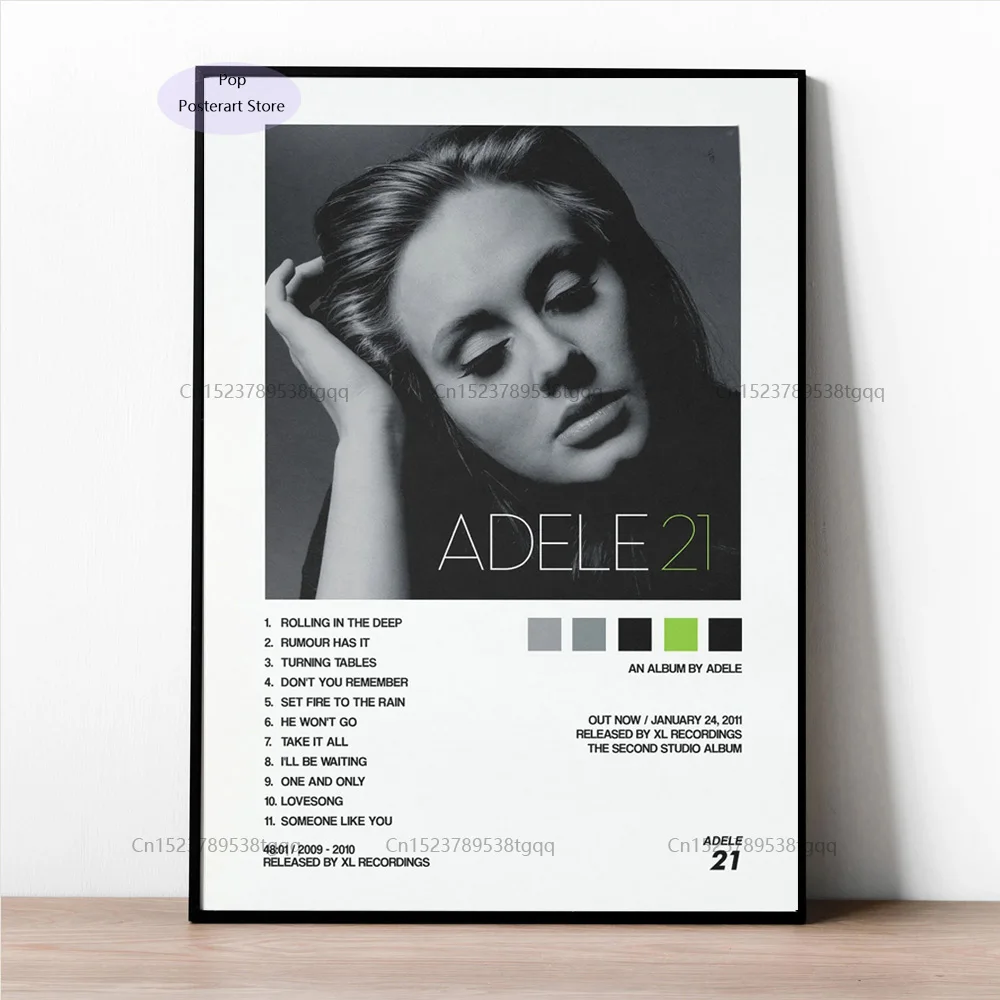GX527 Новинка Adele 21 поп музыкальный альбом Обложка с отслеживанием постер печать на