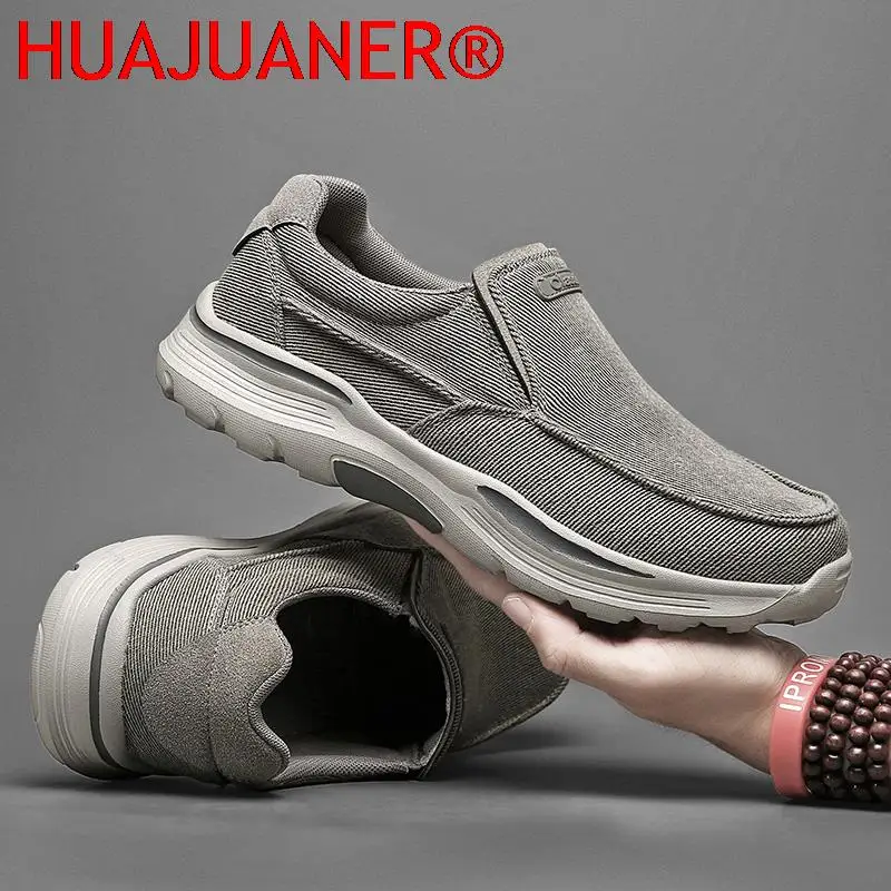 

Туфли мужские легкие холщовые, дышащие лоферы, Повседневная Удобная Уличная обувь для прогулок, кроссовки, большой размер 39-48