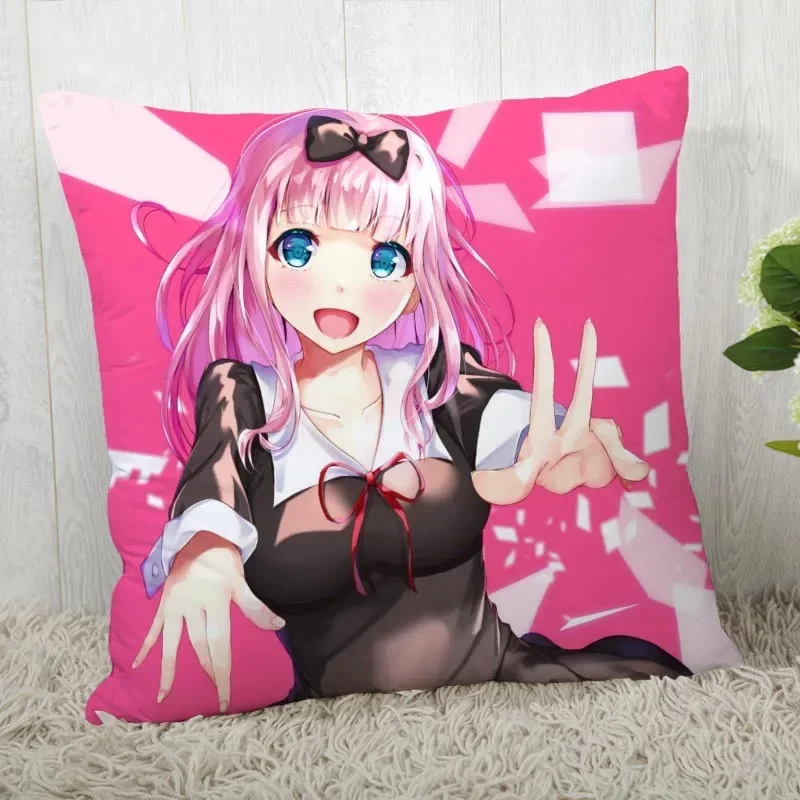 Чехол Для Подушки С Принтом Fujiwara Chika В Стиле Аниме Современная Декоративная