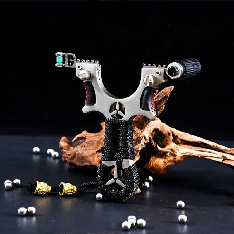 

Catapult Outdoor Hunting Fast Compression Slingshot Outdoor Hunting Shooting Rubber Band with Target Exercise Slingshot Package