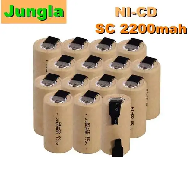 

100% new rechargeable battery SC 1.2V 2200mAh nickel cadmium electric tool Akkumulator lowest price