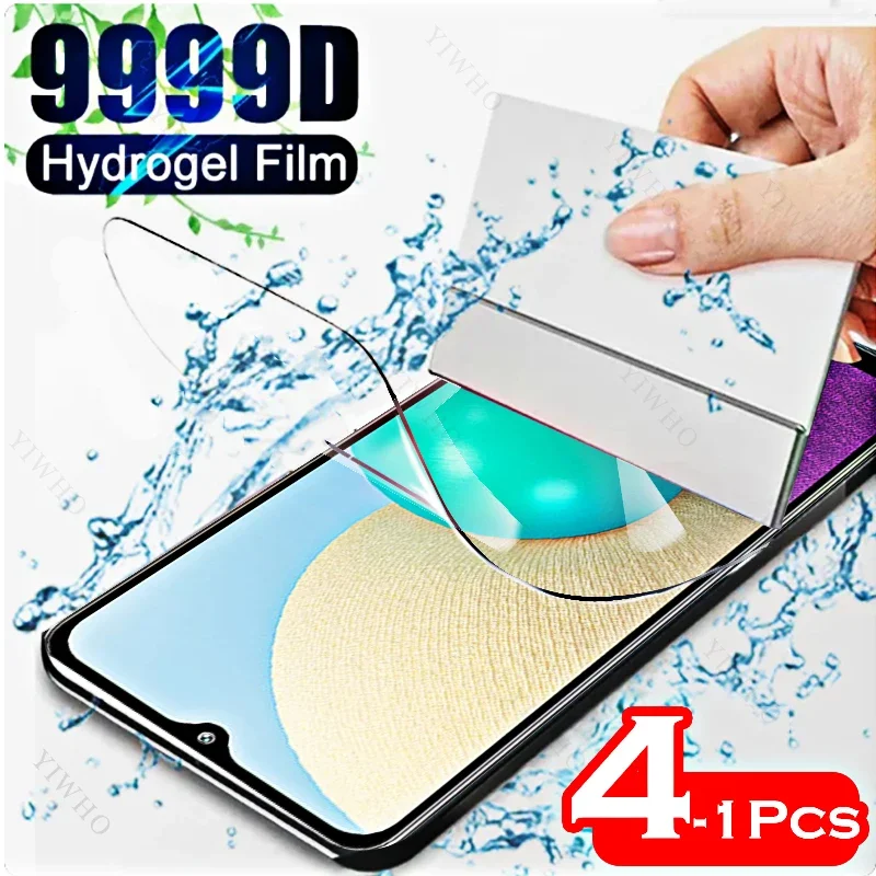 Гидрогелевая пленка 4-1 шт Для Samsung Galaxy A02 A12 A22 4G 5G A32 A42 A52 A72 A 02 12 22 32 42 52, защитные пленки для экрана, прозрачная пленка