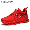 Men's Flame Printed Sneakers Flying Weave Sports Shoes Comfortable Running Shoes Outdoor Men Athletic Shoes 1