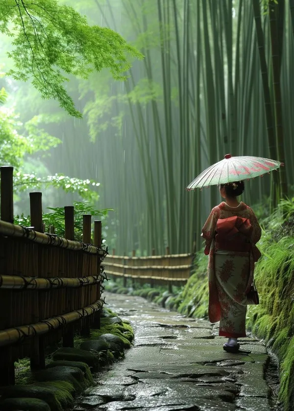 

Настенная картина "Японская гейша с драконом Сакура"