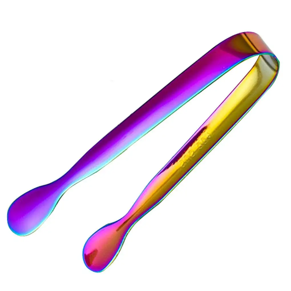 

Multipurpose Stainless Steel Ice Tong Handheld Small Cubic Sugar Pastry Tong Mini Coffee Bar Serving Clip Kitchen Bar Tools