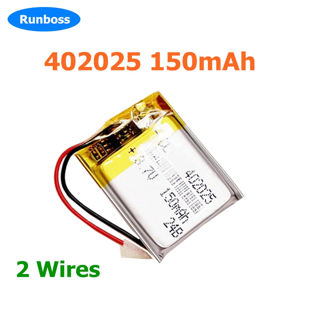 1-10 шт. 3 7 В 150 мАч литий-полимерный аккумулятор 402025 382024 Для Sony mw1 Ployer P319 aigo E5808 MP3