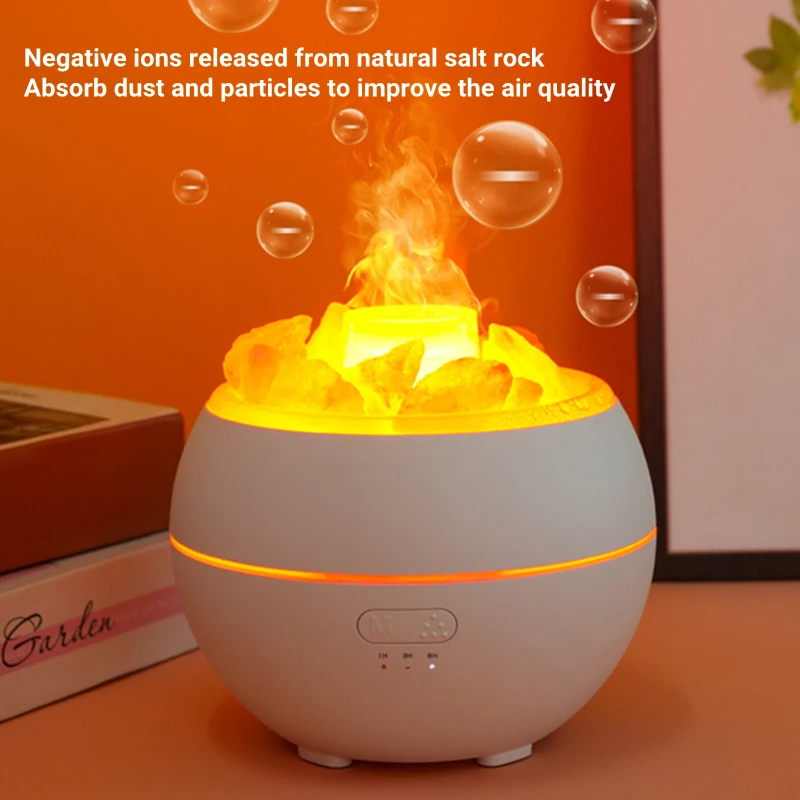 

Diffuser Essential Ultrasonic Electric Flame Aroma Humidificador Oil Aromatherapy Difusor Air USB Office Humidifier Home Crystal