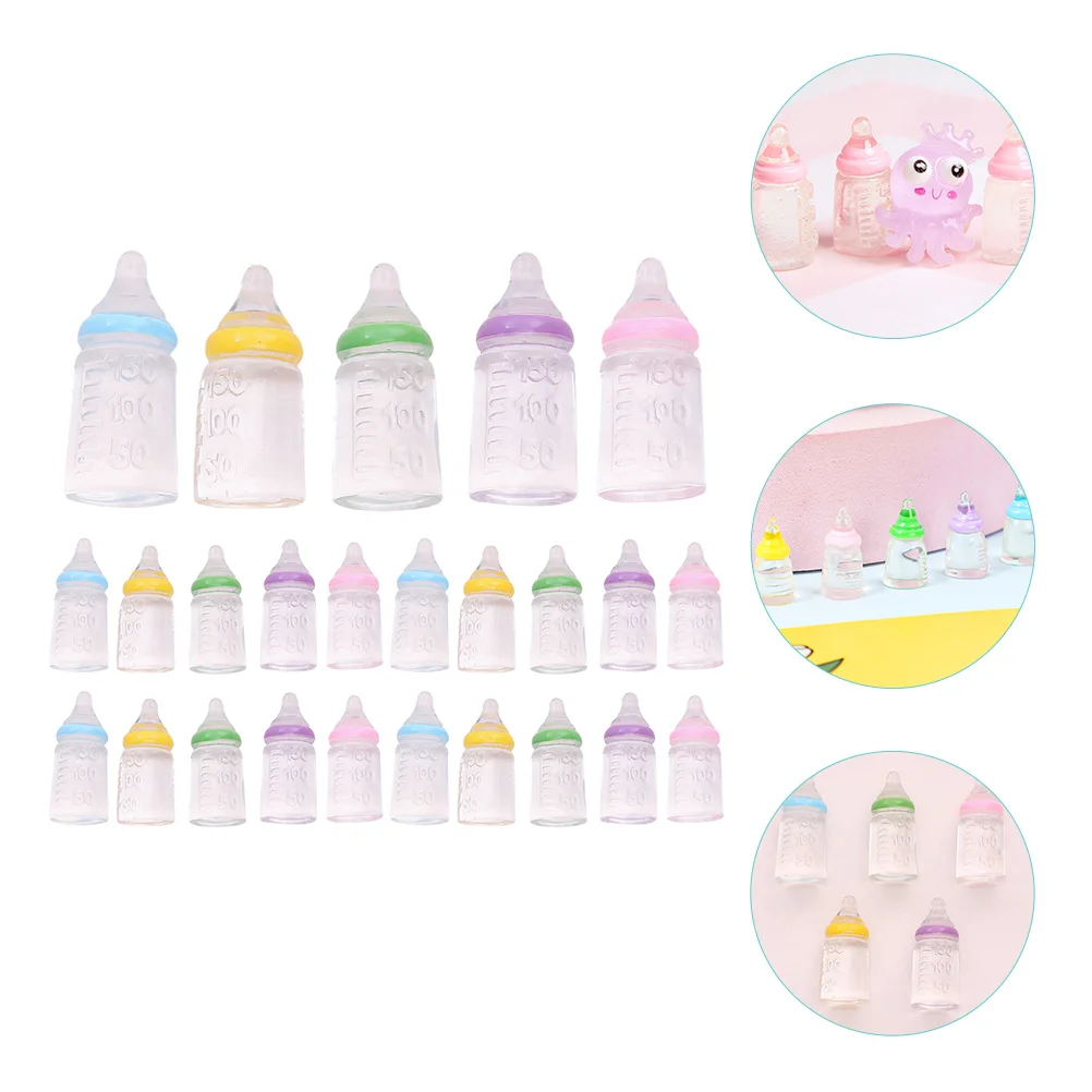 

30 Pcs Toys Infant Baby Boy Gift Basket Case Baby Bottle Plaything Baby Boy Basket Plastic Baby Shower Favor Bottles Child