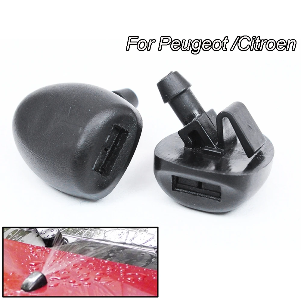 

​2X Front Windshield Wiper Washer Jet Nozzle For Peugeot 206 206+ 407 6438J2 6438E6 6438AV 6438W2 6438Z1