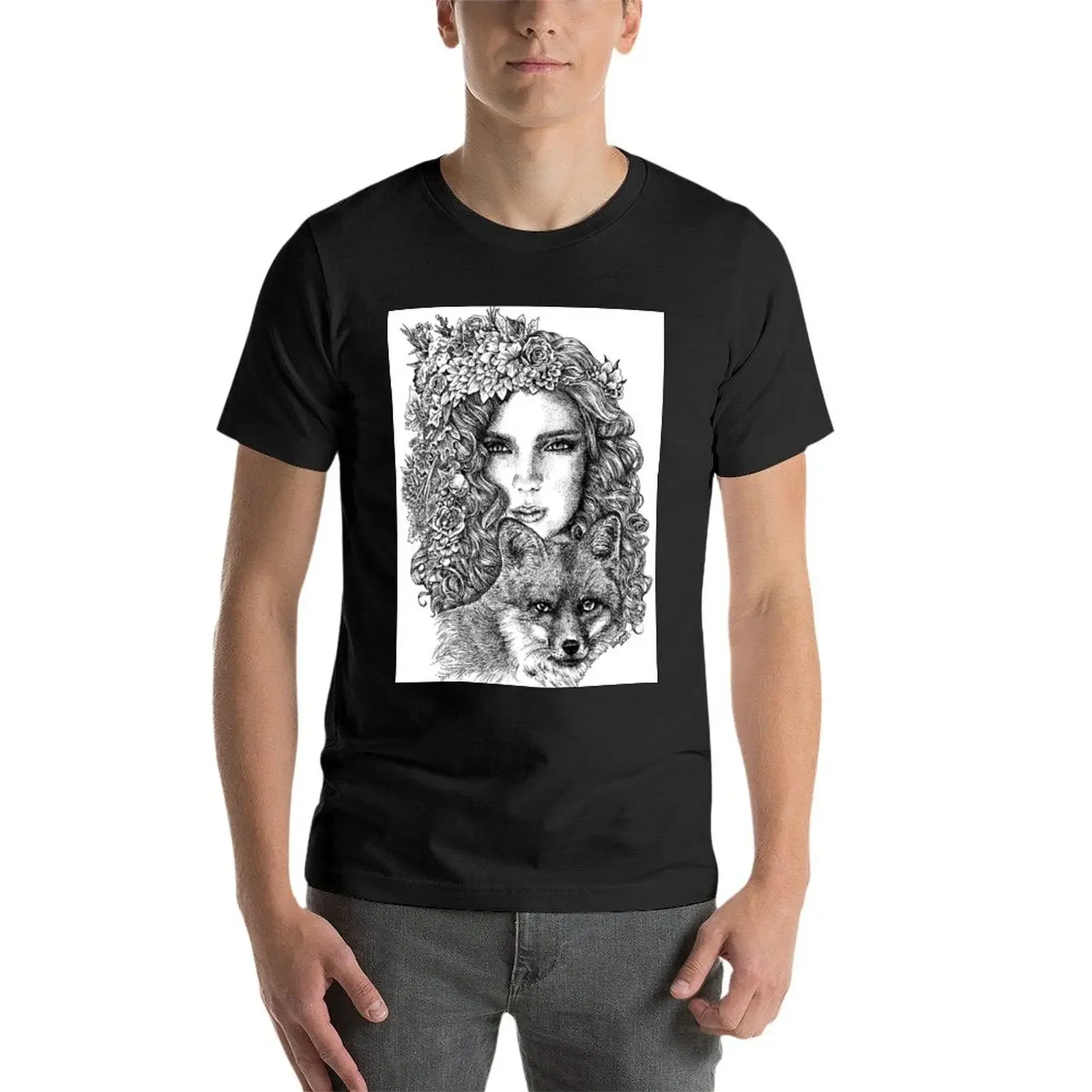 Футболка с рисунком богини мабона мужские футболки оверсайз аниме