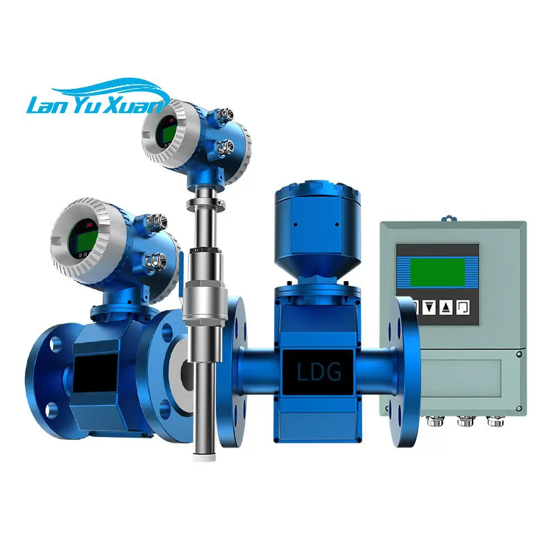 

eter High Precision Industrial Wastewater Electroplating Liquid Mud Split Electromagnetic Cooling and Heating Meter DN50