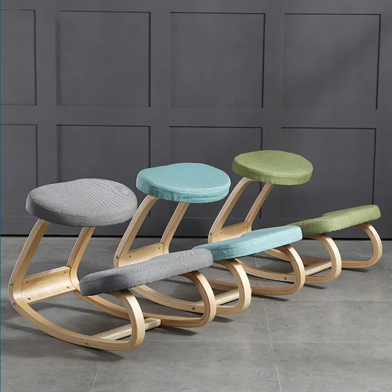 

Ergonomic Kneeling Chair Home Stool Living Room Furniture Wooden Kneeling Computer Posture Chair Anti-Hunchback Office Chair