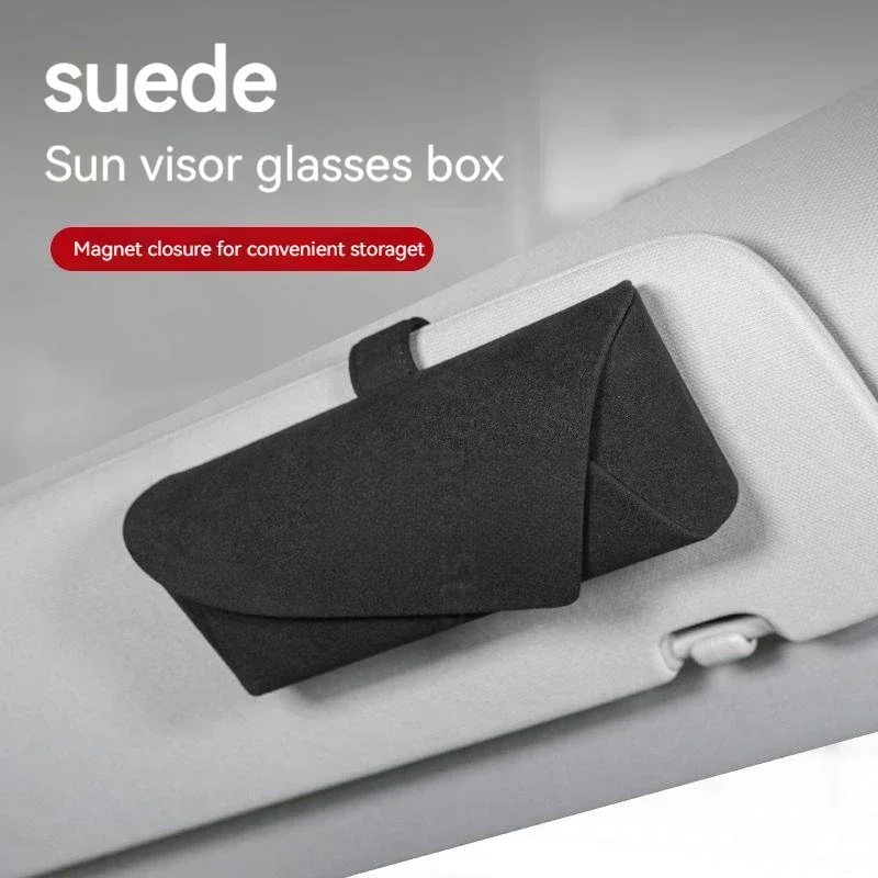 Автомобильный солнцезащитный козырек из замши и кожи для Mercedes Benz A B C E S Class W204 W205