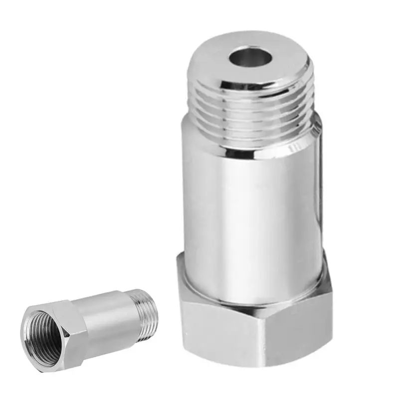 

45 мм проставка датчика O2, автоматический датчик кислорода, разъем датчика O2 из нержавеющей стали, автомобильные сменные датчики кислорода