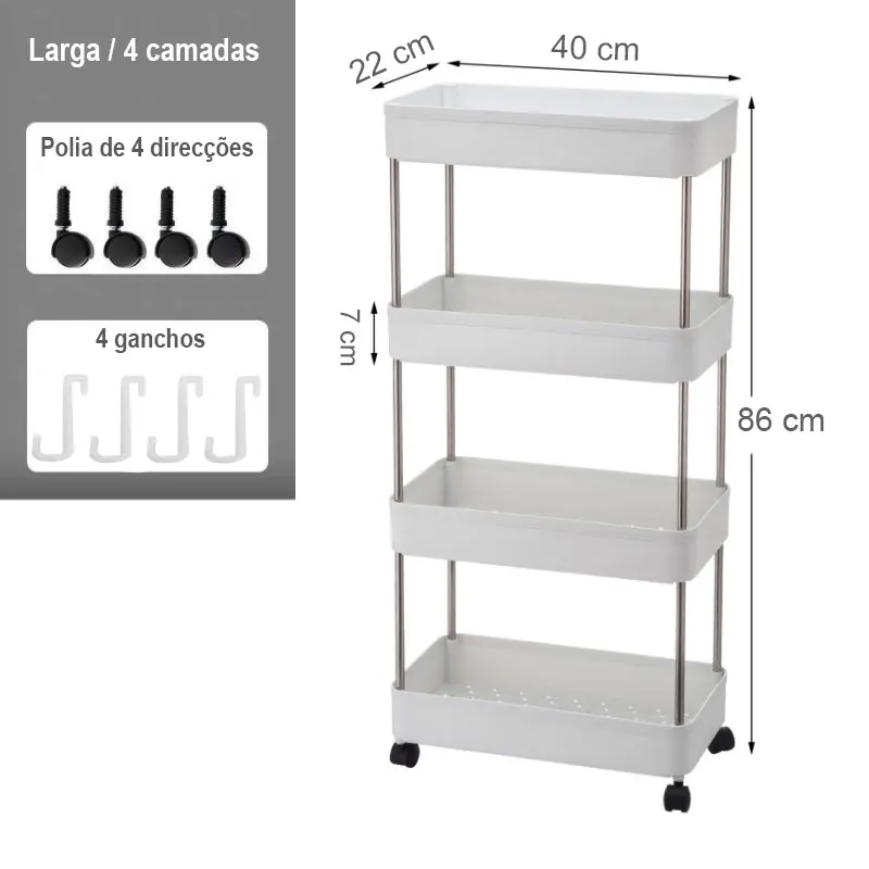 

New Multilayer Storage Cart Home Storage Shelves Mobile Shelving Rolling Cart Wheels For Kitchen Bedroom Bathroom Organizer
