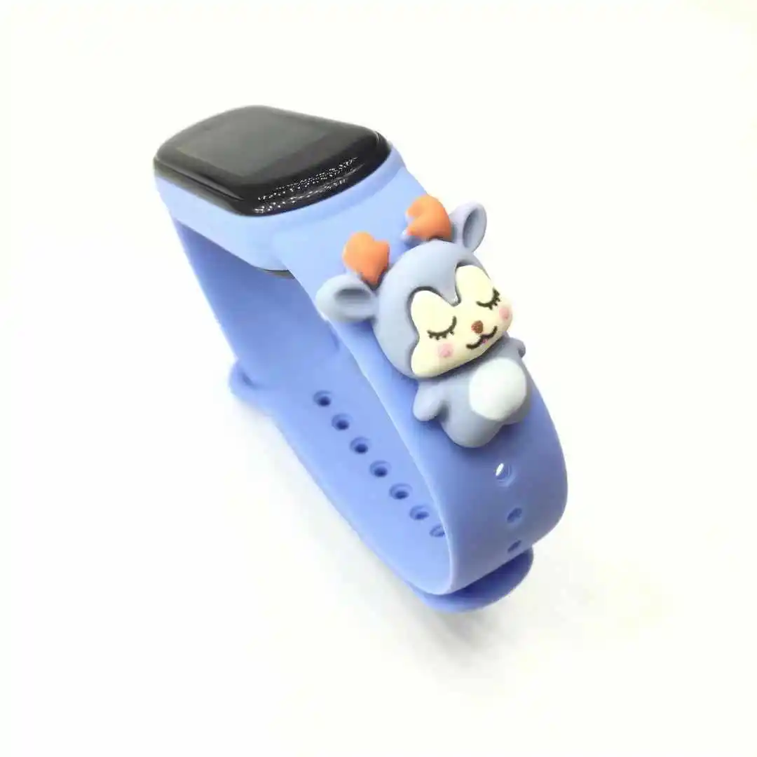 For Mi Band 6 5 4 3 Strap Silicone Doll cartoon  XiaoMI 6 5 4 Watch Band Silicone Doll cartoon Bracelet Smart Sports Wrist