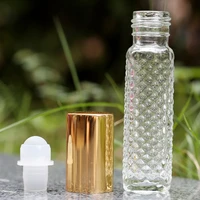 20 piecesbatch 5ml 6ml 8ml10ml transparent thin glass bottle portable mini perfume roller essential oil bottle