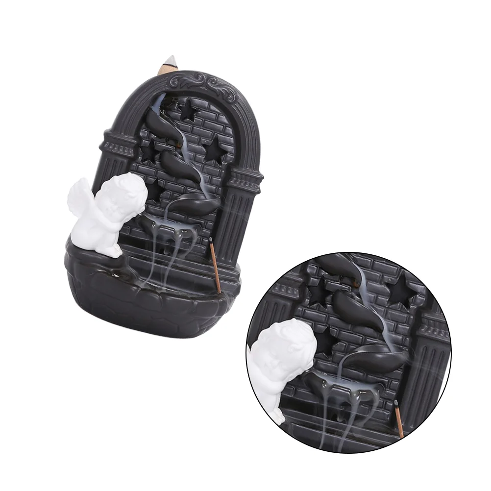 

1Pc Holder Creative Backflow Holder Ceramic Censer Ceramic Burner for Office