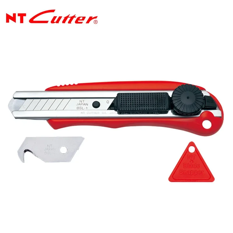 Фото NT Cutter SL-3P Крючковый резак 18 мм Тяжелый универсальный нож Нож для рукоделия Быстроповоротные ножи-слайдеры Одинаковые запасные лезвия BSL-21P №2
