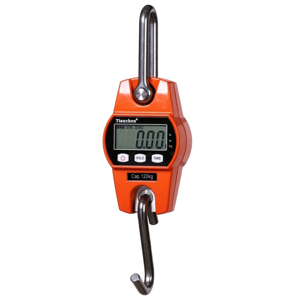 

300kg Mini Crane Scale Portable LCD Digital Electronic Stainless steel Hook Hanging Weight Crane Scales Weighing Balance