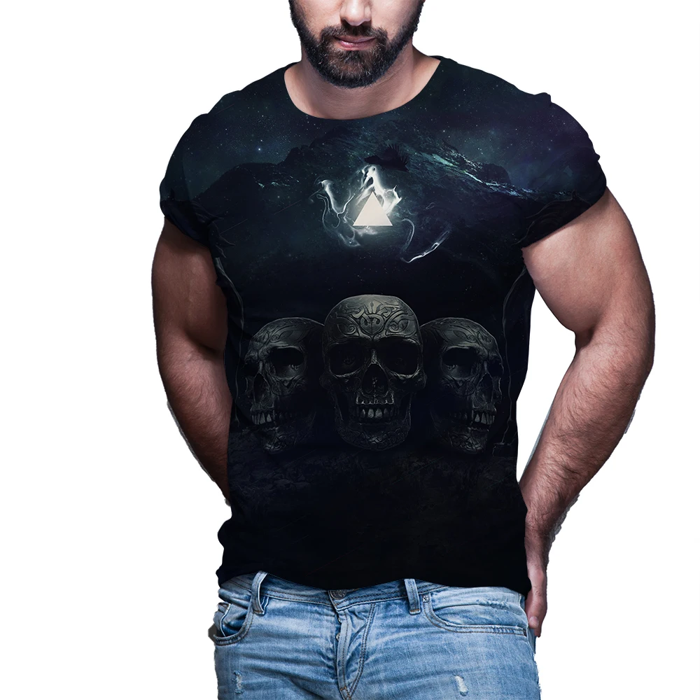 

Summer Knight Skull 3D Printed Kids T-Shirt For MenTees O-Neck Casual Tops HorrorT Shirt Harajuku Hip Hop Oversized Clothing