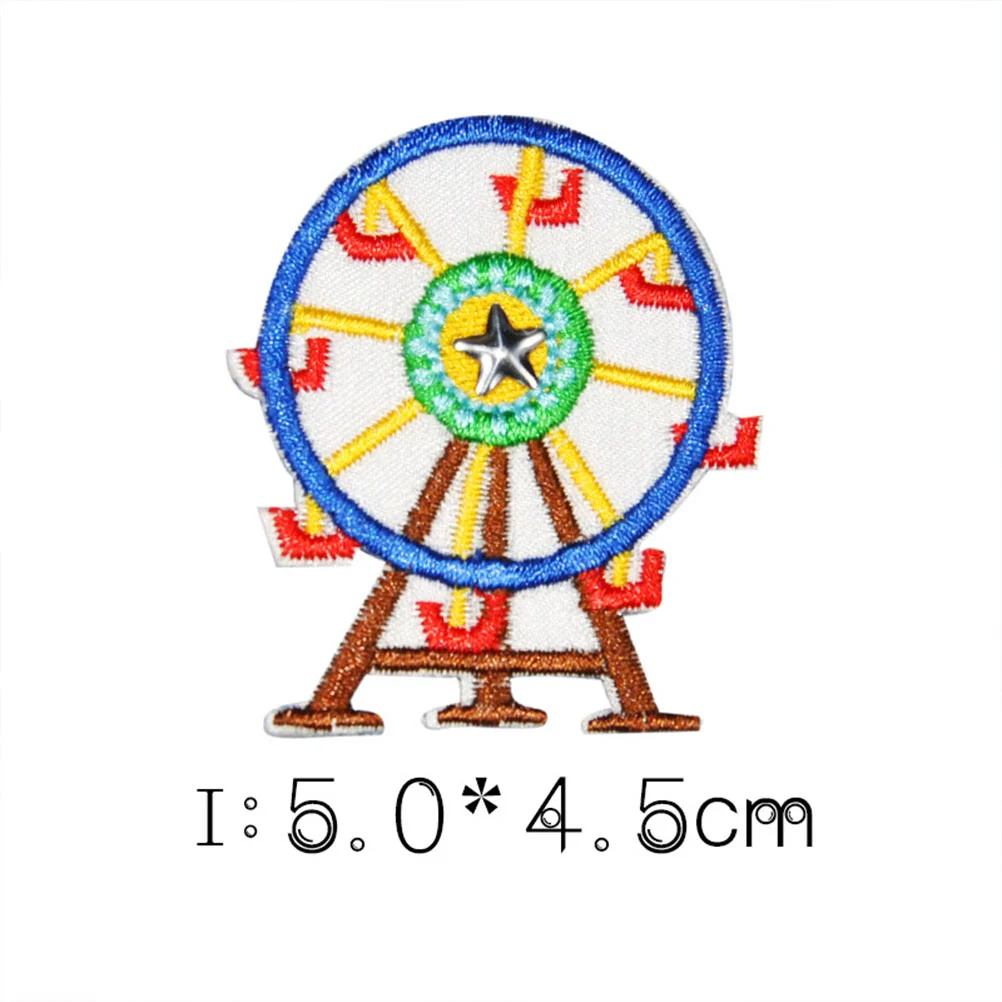 

Patches Patch Embroidery Diy Sewing Clothes Embroidered Stickers Sticker Badge Cloth Kids Iron Applique Sew Circus Jackets Hat