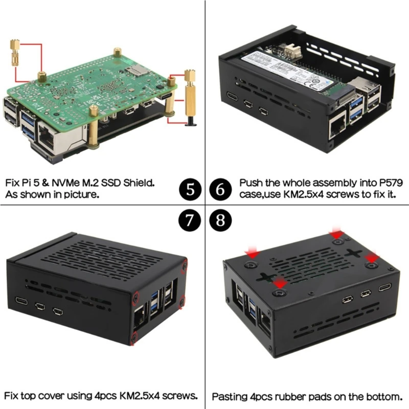 Оптимизирует получение данных с PCIe на плату расширения M.2 NVMe для Quick 896C