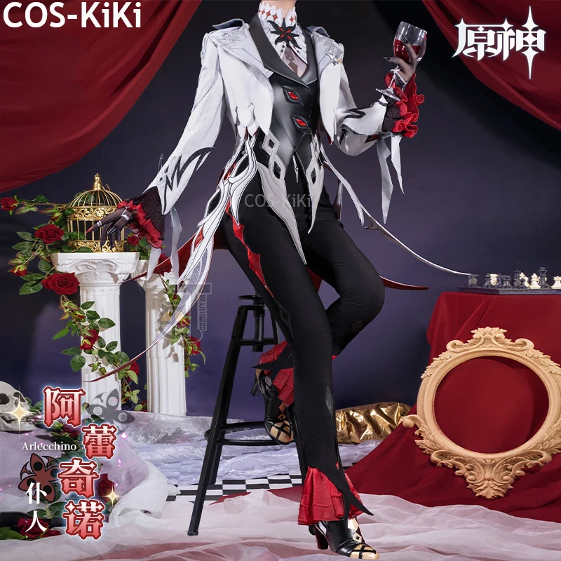 

Костюм для косплея COS-KiKi Genshin Impact Arlecchino The Knave Swallowtail