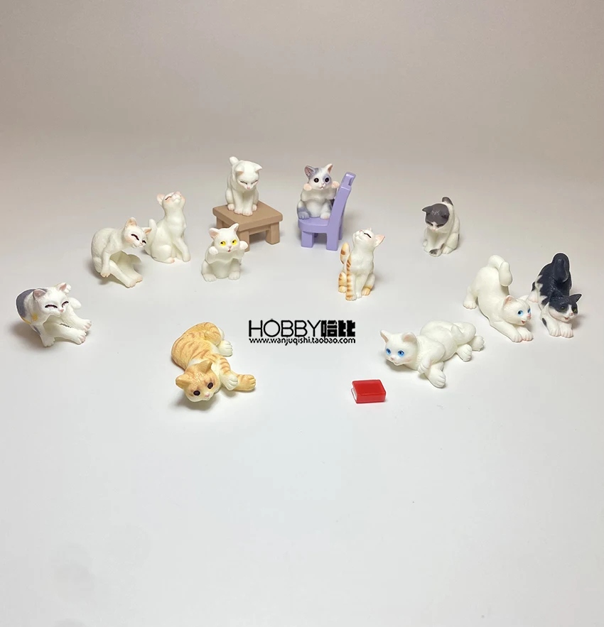 

Free Shipping Mini Cute Cat action figure toys Doll Kid gift