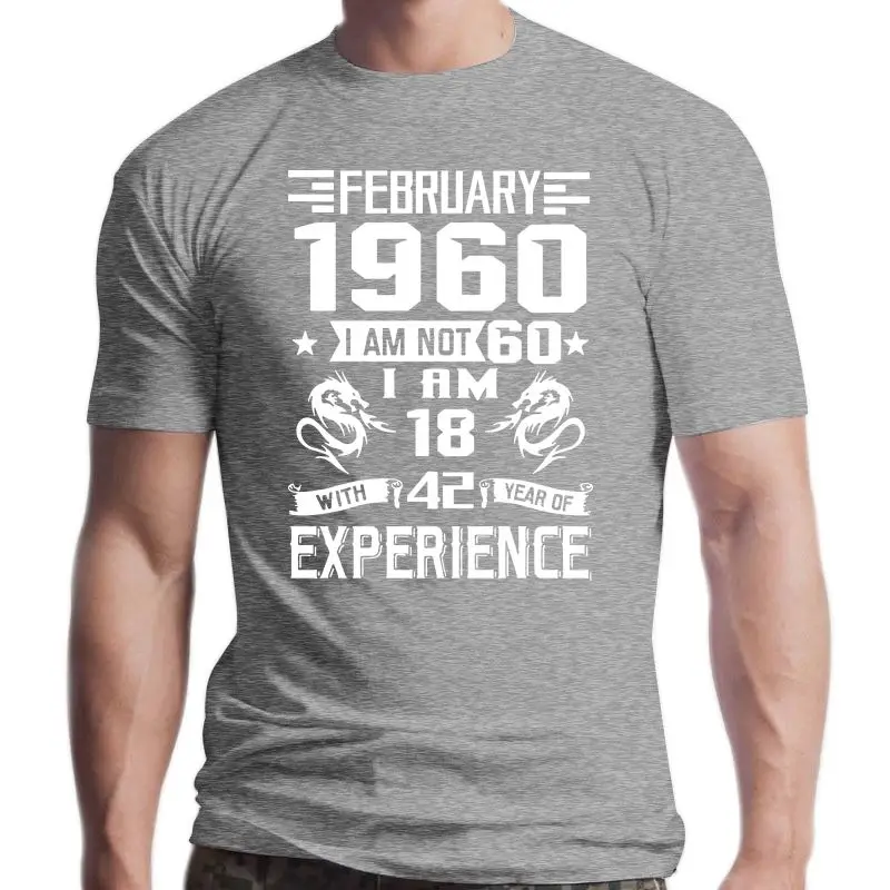 

Новинка 1960, ноябрь, я не 60, я 18, с 42 годами опыта, Мужская модная футболка