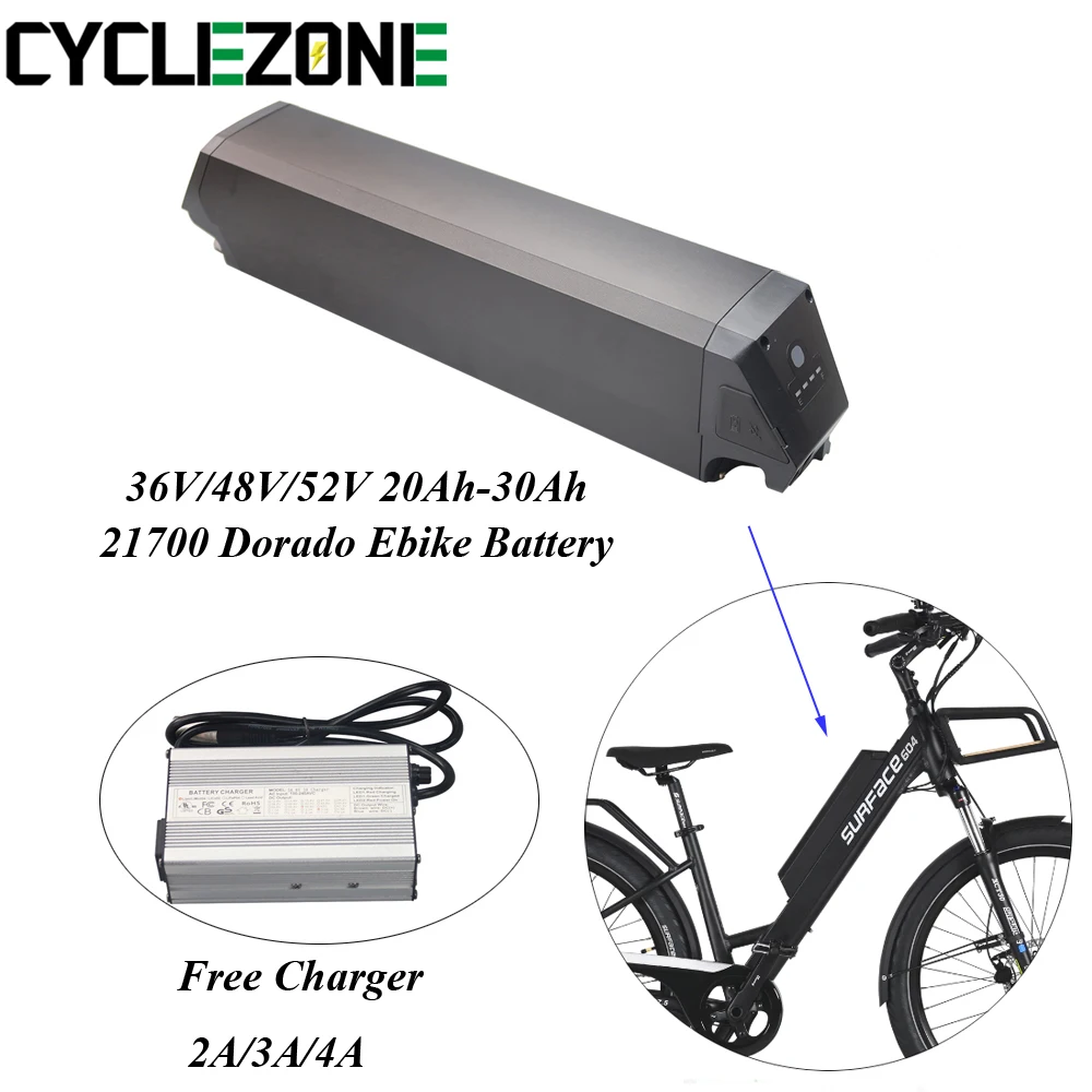 Batería de bicicleta eléctrica de 48V, 20Ah, 1000W, Dorado, 21700, BBSHD, 48V, 25Ah, 52V, 20Ah, 1200W, NCM, Magnum