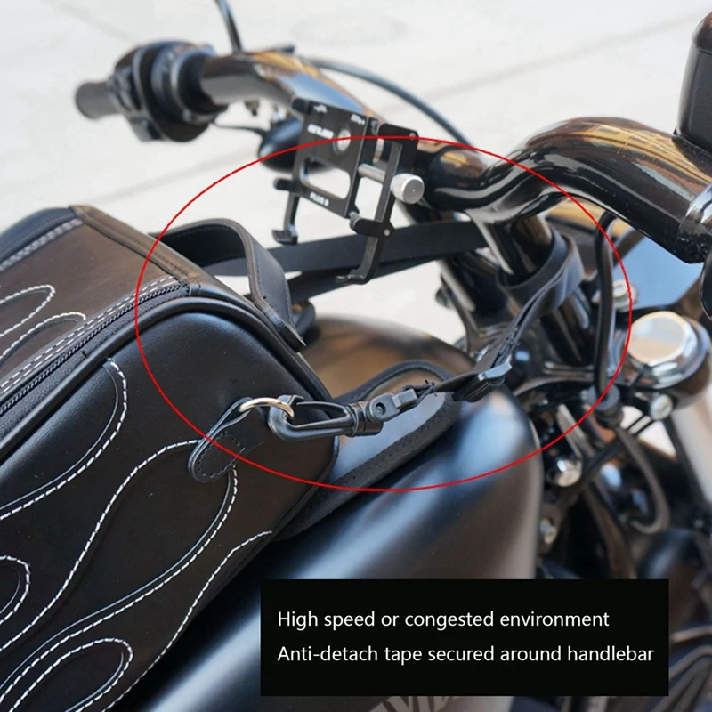 Сумка для заднего бака мотоцикла водонепроницаемая на магнитах