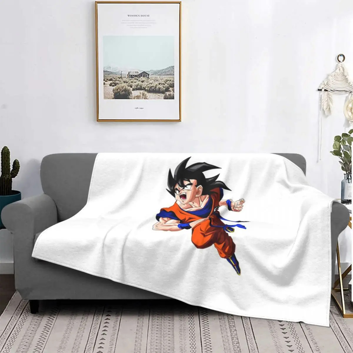 

Manta de Dragonball para cama, manta a cuadros para sofá, Sudadera con capucha para camas
