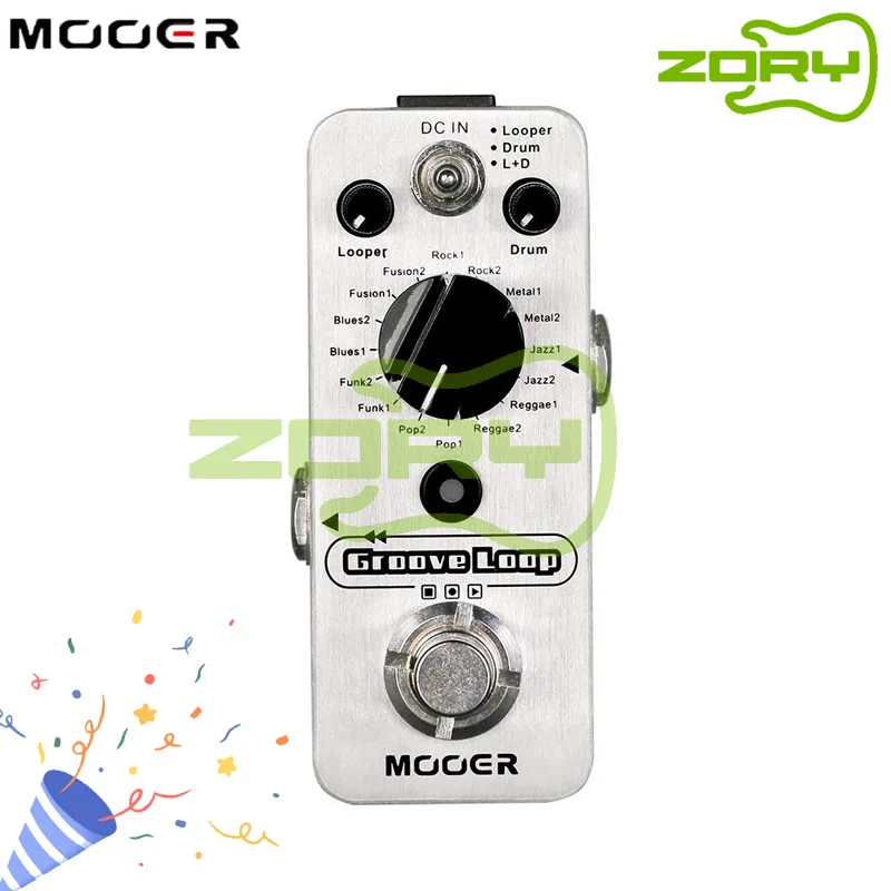 

Mooer Groove Looper Drum Machine Guitar Effect Pedal Effector Phrase Loop Drum Machine For Guitar Looper 20 Min Recording
