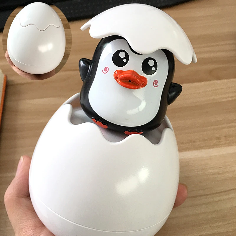

Kids Bath Toys Baby Cute Duck Penguin Egg Water Spray Sprinkler Bathroom Sprinkling Toys Beach Shower Swimming Toddler Toys Gift