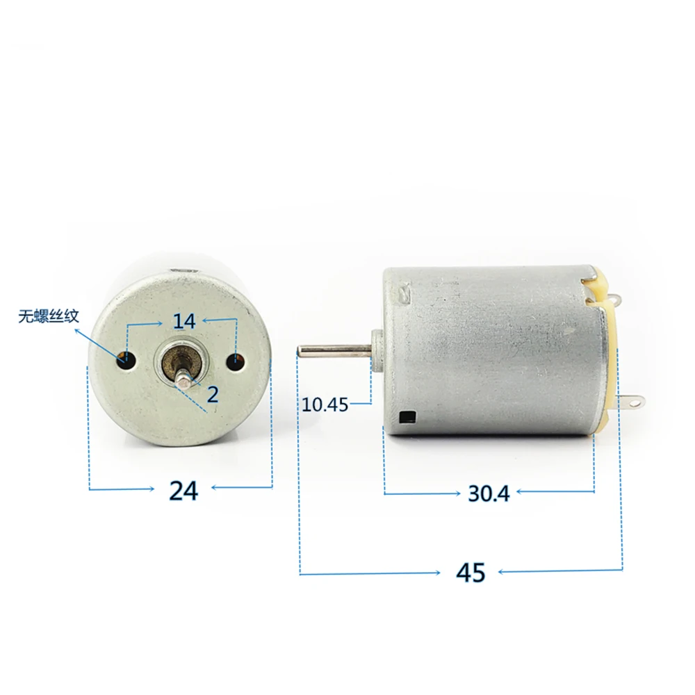 Двигатель Mabuchi 280-2865 1 5-3 в 4600-9200 об/мин 24 мм | Обустройство дома