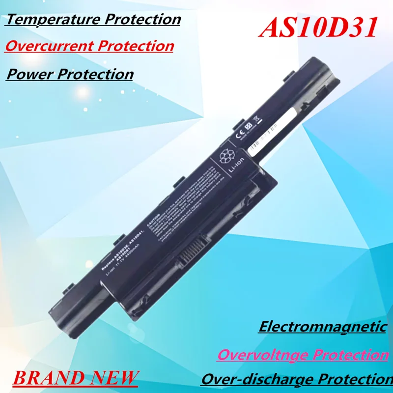 Фото Аккумулятор для ноутбука 10.8В 5200мАч для Acer AS10D31 AS10D41 AS10D51 Aspire 4741G 4750G 4752G 5750G E1‑471G V3‑571G №3