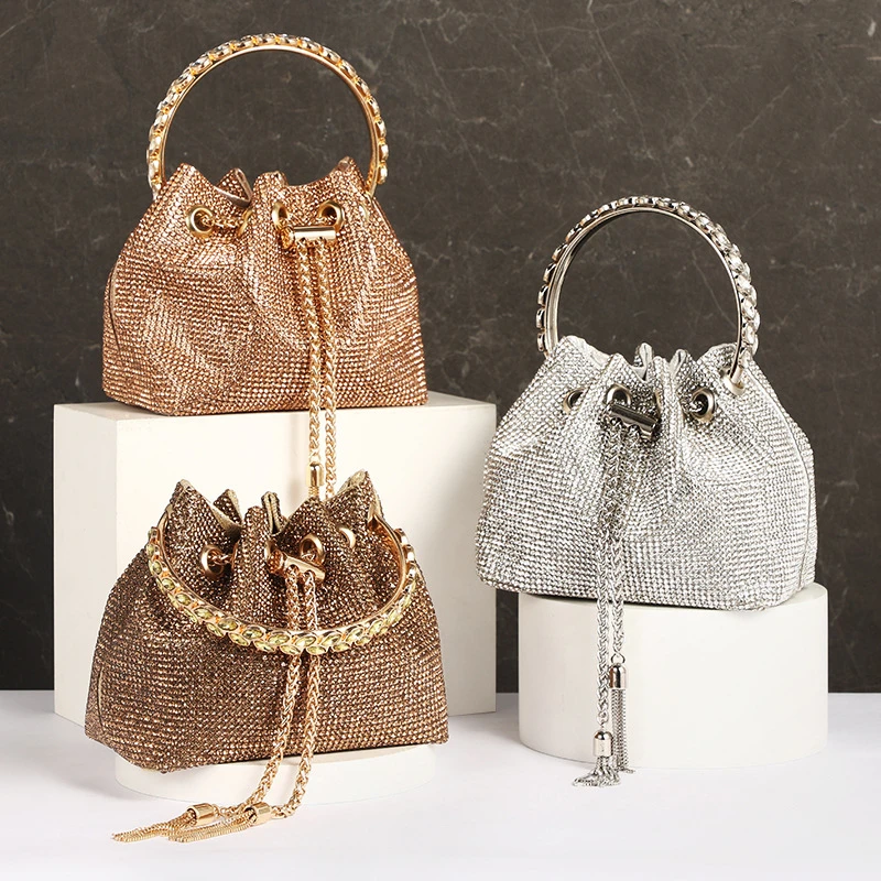 

Fashionable Rhinestone Purses And Handbags Luxury Designer Clutch Bags For Women 2022 Female Crossbody Evening Bag Shoulder Bag