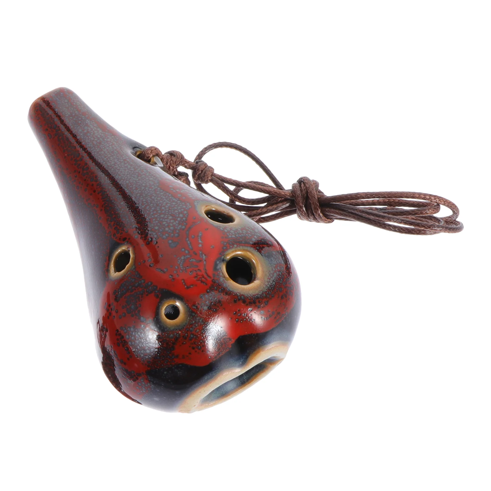 

Ocarina Ceramic Hole Soprano Necklace Instrument Toy Whistle Flute Pendant Kids Beginnersound Six Piccolo Wind Portable Potato