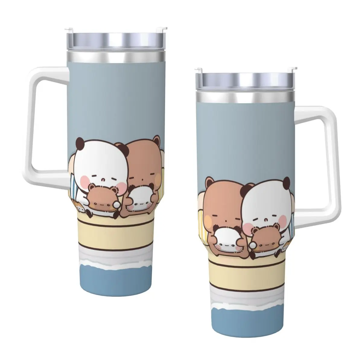 Бубу Дуду играет в стакан для холодных напитков бутылка воды сохранение тепла