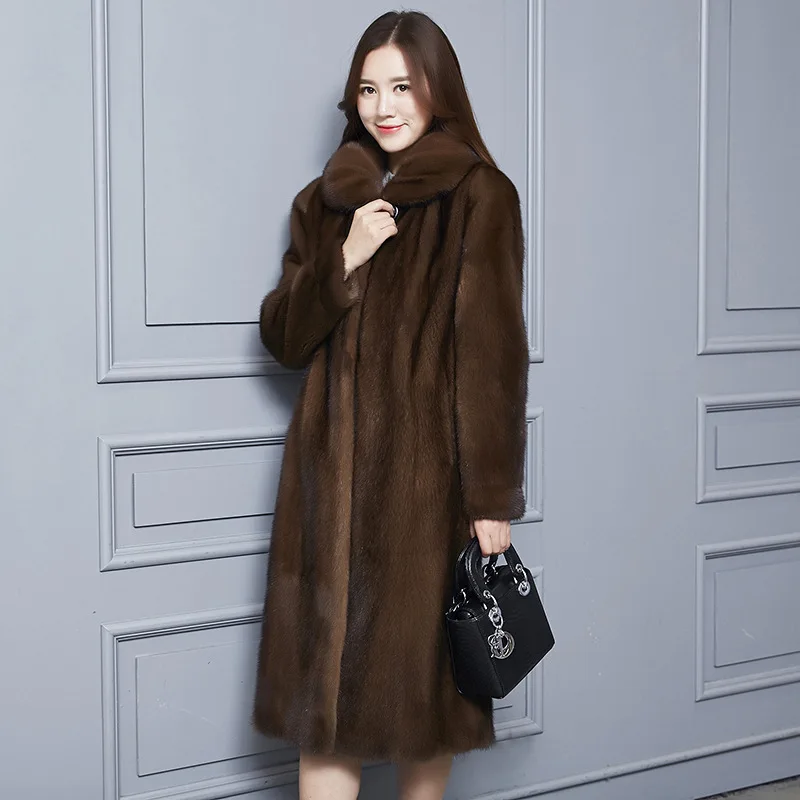 Thick Warm Faux Fur Coat Autumn Winter Women Black Coffe Velvet Long Jacket Windbreaker Fluffy Luxury Korean Parkas Outerwear
